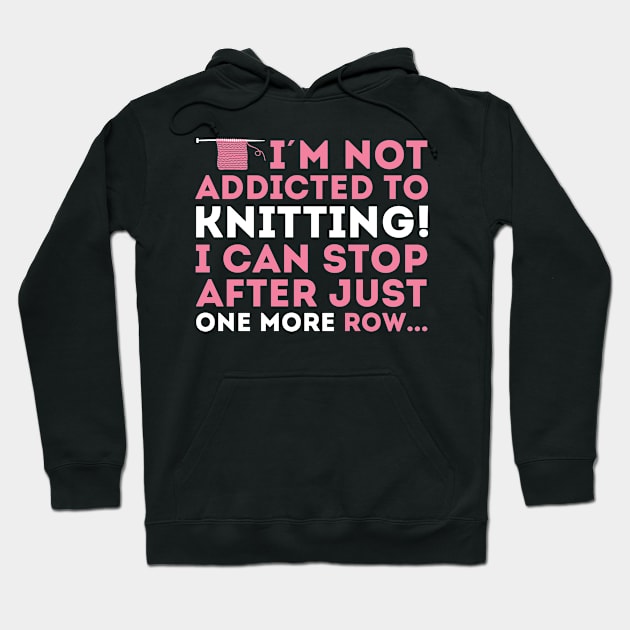 I'm not addicted to knitting! I can stop after just one more row (white) Hoodie by nektarinchen